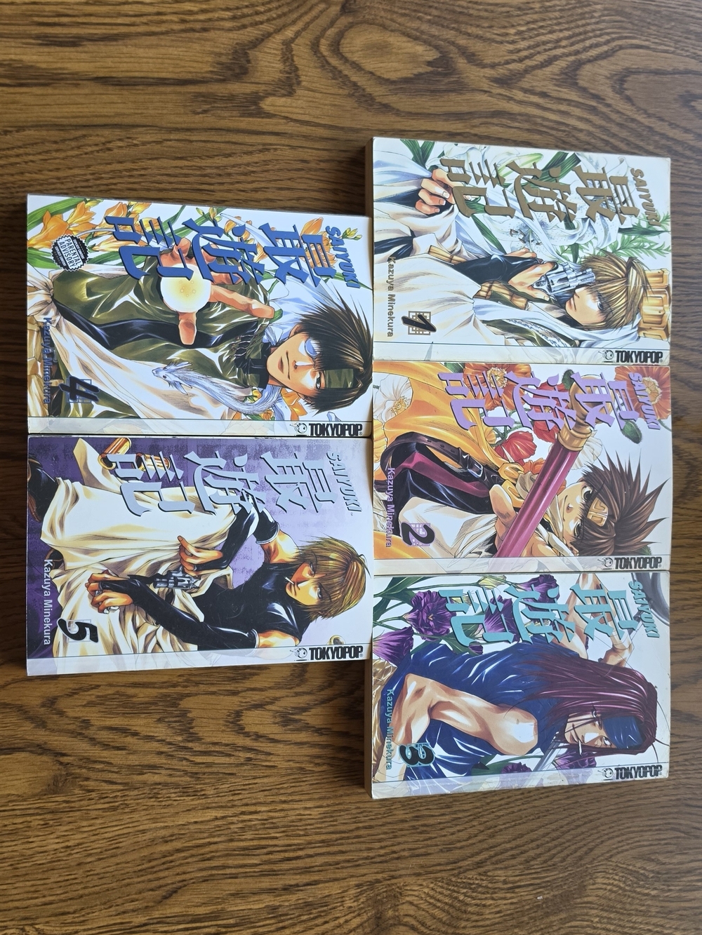Shaman King Manga Volume Set - White, Purple, Blue Covers